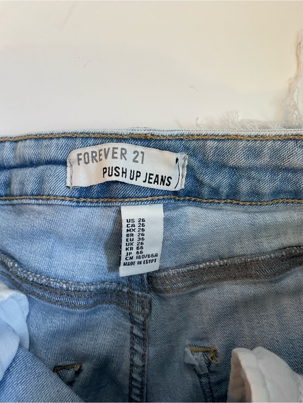 Forever 21 Light Blue Push Up Skinny Jeans - Picture 3 of 6
